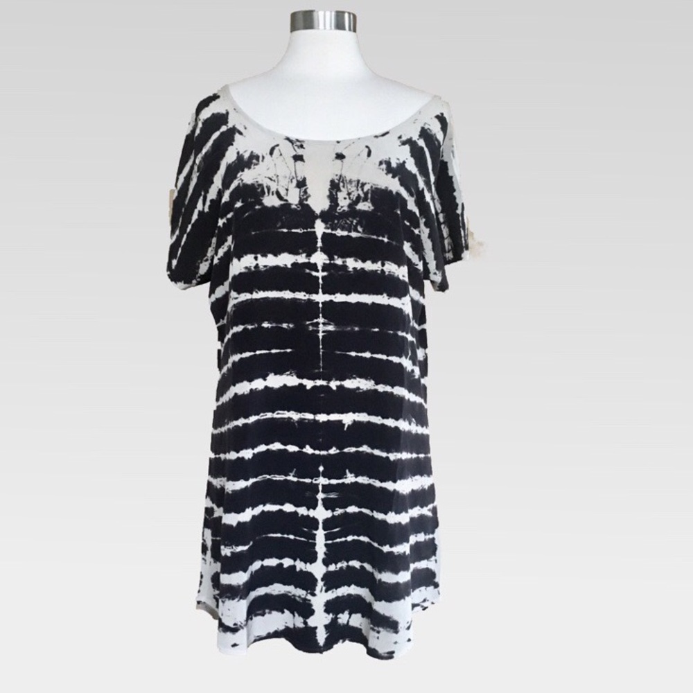Gypsy 05 Black Scoop Back Pure 100% Silk Dress